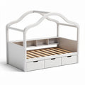 Modern Children’s Bed with Canopy Design and Under-Bed Storage