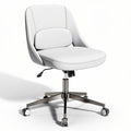 **Modern Ergonomic White Office Chair Design**