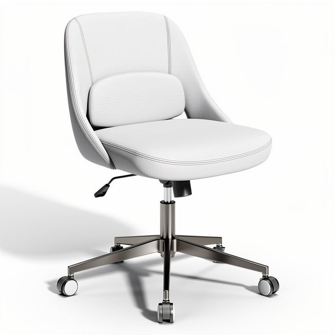 **Modern Ergonomic White Office Chair Design**